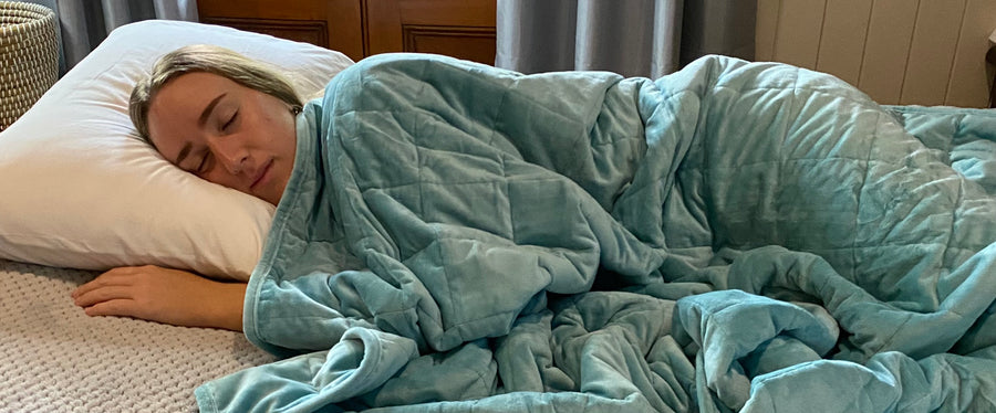 Weighted Blanket - Aqua Blue (152cm x 203cm)