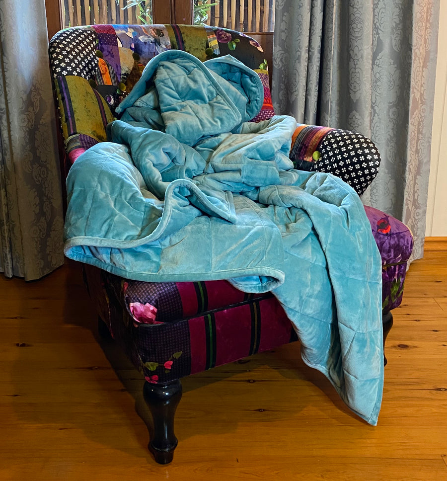 Weighted Blanket - Aqua Blue (152cm x 203cm)