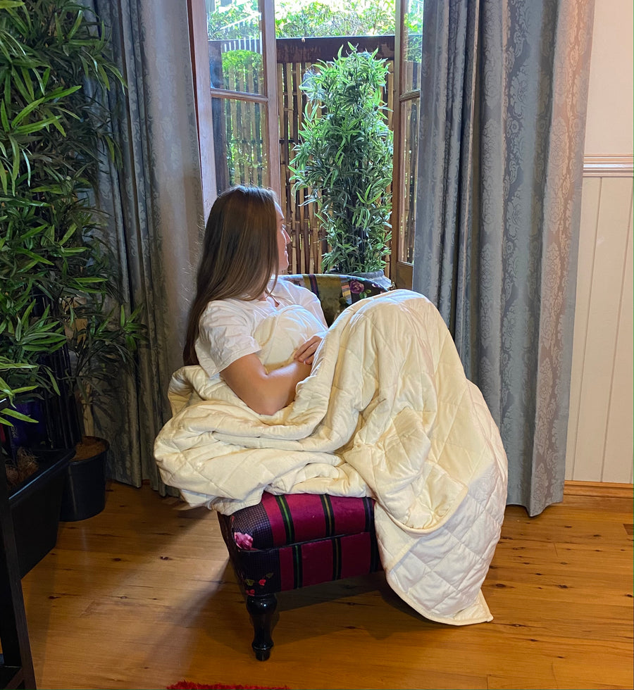 Weighted Blanket - Vanilla Cream (152cm x 203cm)