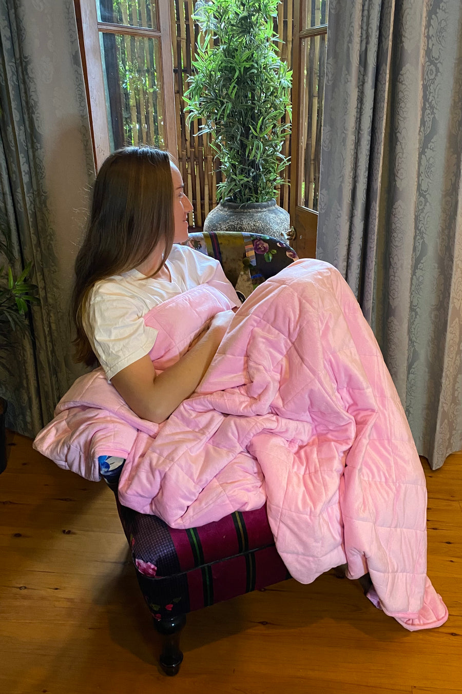 Weighted Blanket - Flamingo Pink (152cm x 203cm)