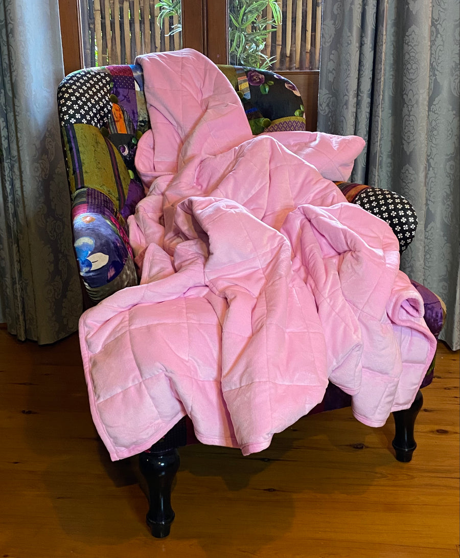 Weighted Blanket - Flamingo Pink (152cm x 203cm)